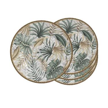 Imagem de Jogo 4 Pratos Raso Eudora Acetinado Cerâmica Alleanza 1ªL