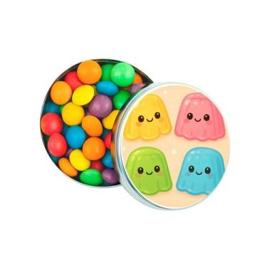 Imagem de Kit 30 Latinhas Lembrancinhas Gelatinas Cor: Prateado - Gil Festa Kids