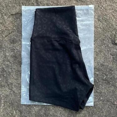 Imagem de Shorts de Yoga Fitness Feminino - Cintura Alta, Cor Sólida, Legging Ju