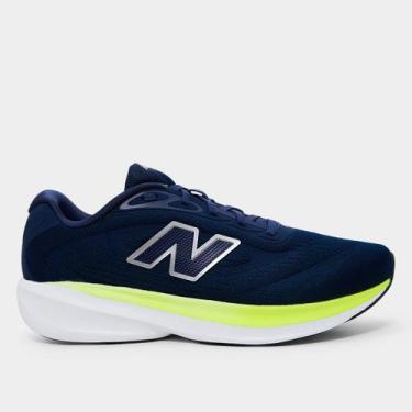Imagem de Tênis New Balance Fresh Foam 680V9 Masculino, Marinho, Verde, 38