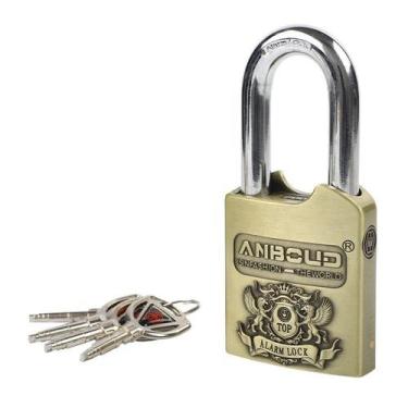 Imagem de Cadeado de Alta segurança Inviolável 60mm com Alarme 120db - GMD Brazi