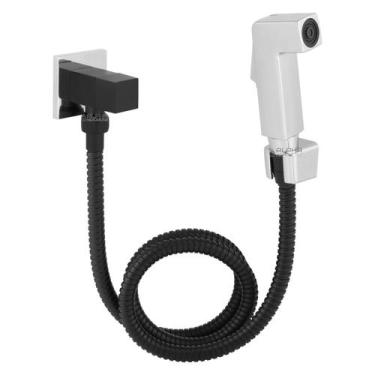 Imagem de Ducha Higiênica Banheiro Acabamento Quadrado Black Edition - ALPHA HID