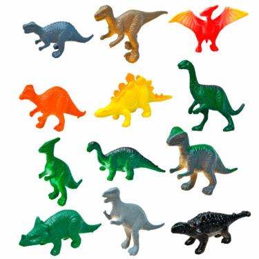 Imagem de Mini Figuras AKT4360 para Imaginação e Aprendizado com 12 Animais Jurássicos Que Estimu...