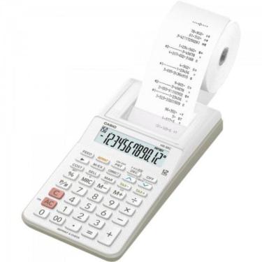 Imagem de Calculadora Com Bobina Casio Hr-8rc-we-b-dc 12 Dígitos