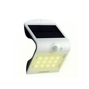 Imagem de Arandela Solar Integrada ASI 220 Luz Amarela com Sensor de Presença Branco Intelbras