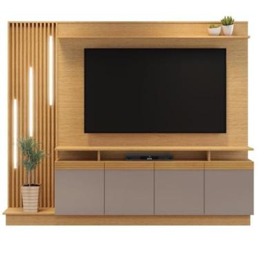 Imagem de Home Grécia 189cm para TV até 65 Polegadas com LED e Ripado - Top Deco