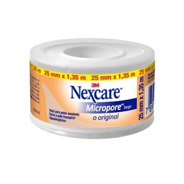 Imagem de Esparadrapo Nexcare Micropore com 25mm X 1,35m Bege 3M - 3 M