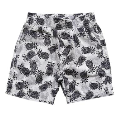 Imagem de Bermuda Juvenil Look Jeans Estampado - 10 - BRANCO-Masculino