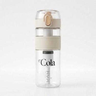 Imagem de Garrafa 600ml Off White com Filtro de Carvão Ativado até 1200L - Cola