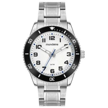 Imagem de Relógio MONDAINE masculino branco preto 33025G0MVNE4