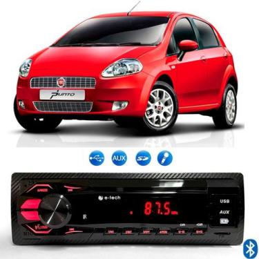 Imagem de Radio Mp3 Som Automotivo Bluetooth Usb Cartão Sd Fiat Punto - E-TECH