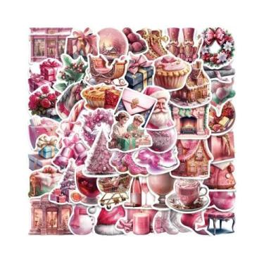 Imagem de Adesivos De Gnomos De Natal 50PCS PVC Decorativos Para Casa, Parede E 