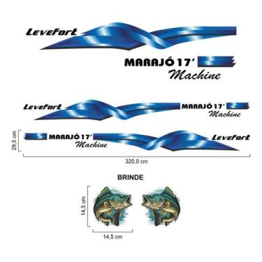 Imagem de Adesivo Lateral Compatível Levefort Marajó 17 SPTS
