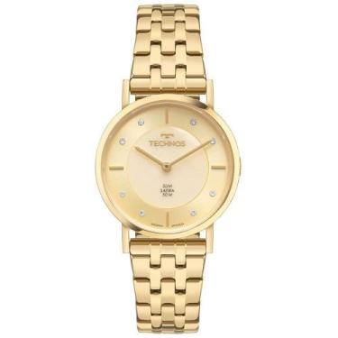 Imagem de Relógio Technos Feminino Slim Dourado - 2025lub-1x