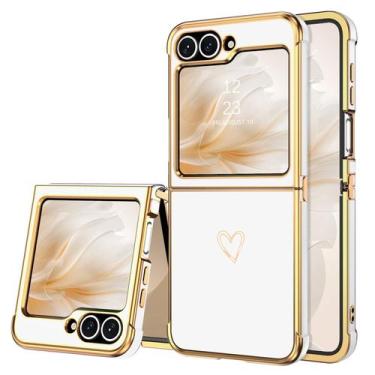 Imagem de Capa de telefone BENTOBEN Samsung Galaxy Z Flip 6 5G TPU branca