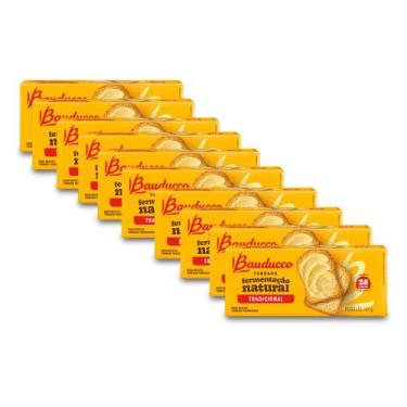 Imagem de Torrada Tradicional Bauducco Kit 10 Pacotes de 142g
