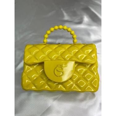 Imagem de Bolsa cluth com alça regulável - suelen cool, Amarelo