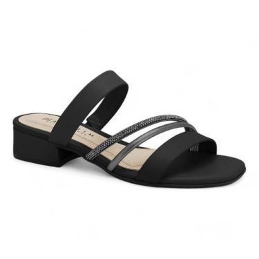 Imagem de Tamanco Ramarim Salto Baixo Feminino 2448202, Preto, 35