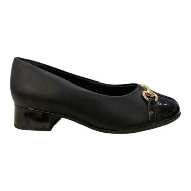 Imagem de Sapato Scarpin Feminino Piccadilly Casual Ultraconforto 145053 Preto, 