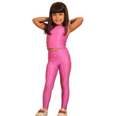 Imagem de Calça Legging Infantil Rosa - Magenta - Banho Maria, 4