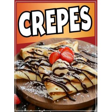 Imagem de Adesivo de Janela de Vinil para Crepes 36x25 cm Impermeável - Marca Pr