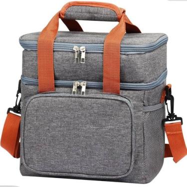 Imagem de Bolsa Termica Marmita Lancheira Grande Alça Ombro Trabalho Grande Femi