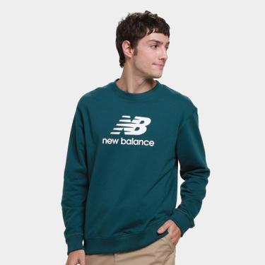 Imagem de Casaco New Balance Essentials Basic Masculino, Verde militar, G
