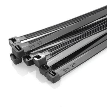 Imagem de Kit Abraçadeiras Nylon Presilha 3,6x300mm 200 Unid Cor Preta - ERTTA
