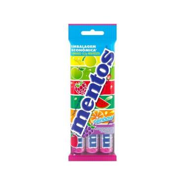 Imagem de Bala Mentos Stick Rainbow 114g Multipack - 3 Unidades
