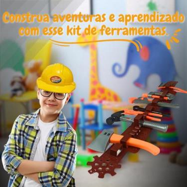 Imagem de Kit Cinto De Ferramentas Oficina Infantil Brinquedo 09 Peças - 99 Toys