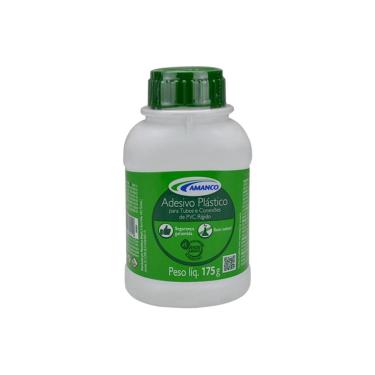 Imagem de Cola PVC Adesiva com Pincel para Tubos e Conexoes Uniao Rapida Incolor Amanco 175G
