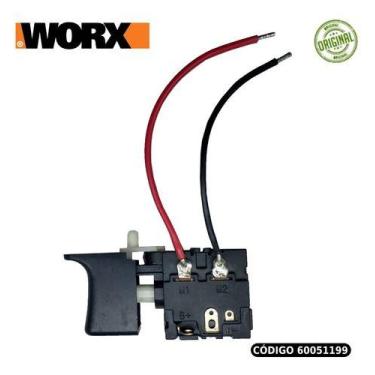 Imagem de Interruptor Gatilho 12v Para Parafusadeira Worx Wx104.1