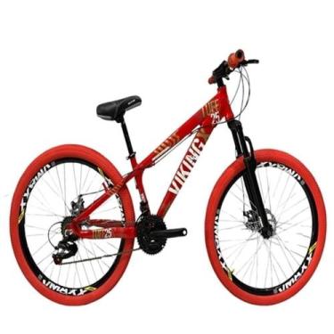 Imagem de viking Vermelho Tuff25/30 do grau cambio Shimano rodas vmaxx  pneuVerm