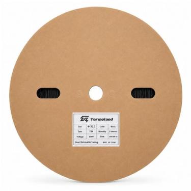 Imagem de Tubo Termo Retrátil 30mm 1kV Sem Cola 2:1 1.1/4" Preto - 5 metros - TE