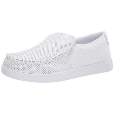 Imagem de DC Sapato de skate masculino casual Villain, Branco, 9.5
