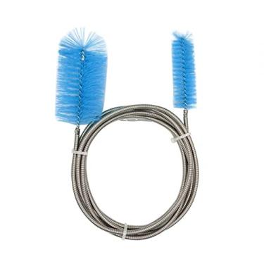 Imagem de DONGKER Escova de limpeza de aquário, escova de tubo de filtro de aço inoxidável com duas extremidades para aquário, cozinha doméstica
