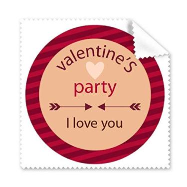 Imagem de Pano de limpeza de coração I Love You Arrow para festa dos namorados, 5 peças