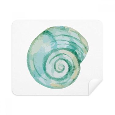 Imagem de Pano de limpeza para ilustração azul Snail Marine Life 2 peças de tecido de camurça