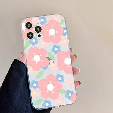 Imagem de Capa de telefone transparente flor de luxo para iphone 11 12 13 mini pro max xs x xr 7 8 plus se 2020 6s 6 capas macias, transparente k1760, para 12 pro
