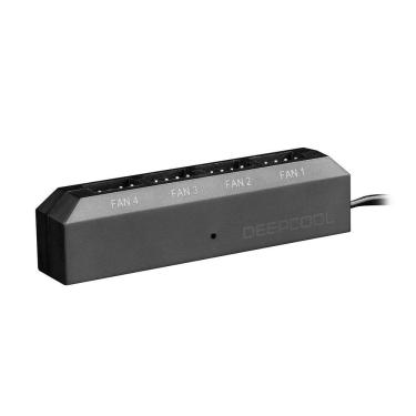 Imagem de Controlador de Fan DeepCool - com Função PWM - com 4 saídas de 3 e 4 Pinos - DP-F04PWM-HUB
