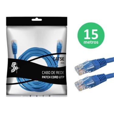 Imagem de Cabo De Rede Internet Lan Utp Cat5e Rj45 15 Metros - 0181066 - Chipsce