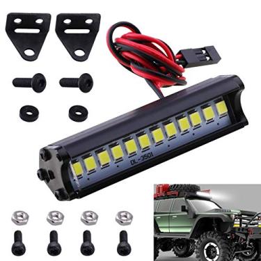 Imagem de Hobbypark RC Crawler Kit de barra de luz LED para teto Spotlight Dome Light Simulation para Traxxas TRX-4 Trx4 Axial SCX10 90046 RC4WD D90 KM2