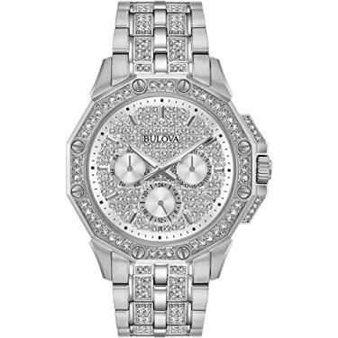 Imagem de Relógio masculino Bulova Crystal Octava 96C134, aço inoxidável