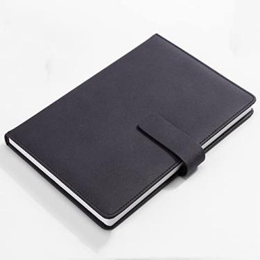 Imagem de A5 notebook engrossado bloco de notas trabalho super grosso diário de papelaria de escritório de negócios, A5 preto, 2 peças