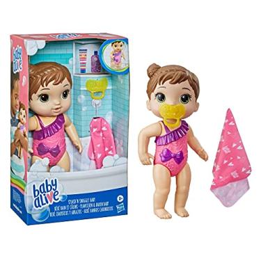 Imagem de Baby Alive Banho Carinhoso Morena - Para brincar dentro e fora da água