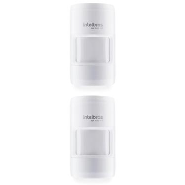 Imagem de Kit 2 Sensores Infra Passivo Sem Fio Pet Immunity 20 Kg Uso Interno IVP 8000 PET Intelbras
