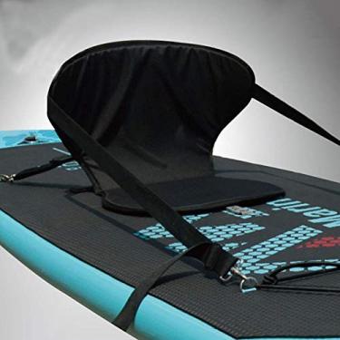 Imagem de Assento de descanso traseiro de caiaque universal ajustável acolchoado inflável assento de descanso traseiro para prancha de stand up paddle