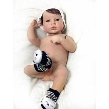Bebê Reborn Menino Recém Nascido 35 cm