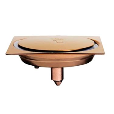 Imagem de Ralo Inteligente Click 15x15 cm Banheiro Veda Cheiro Rose