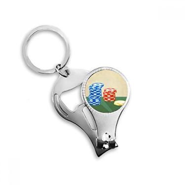 Imagem de Arranjo de fichas de cassino ilustração anel alicate chaveiro abridor de garrafa cortador